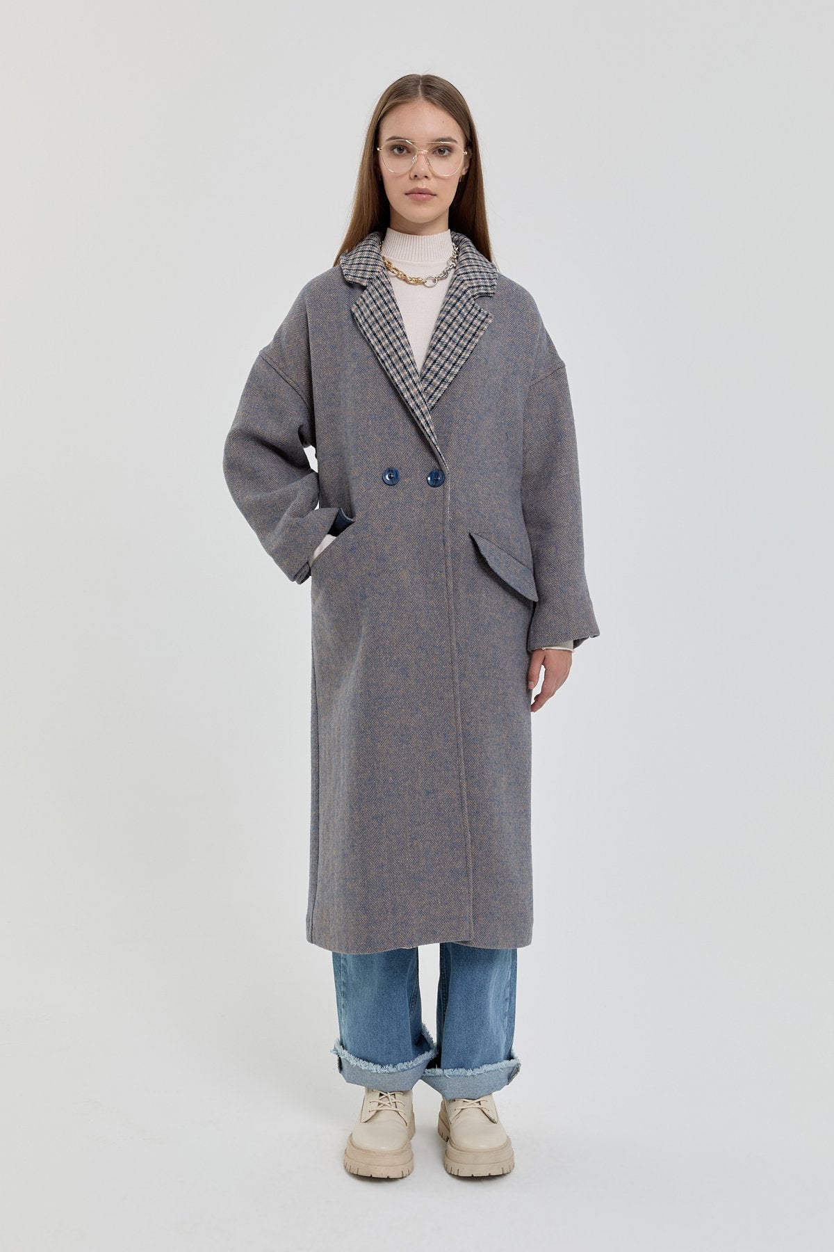 Oversize Kaban - İndigo