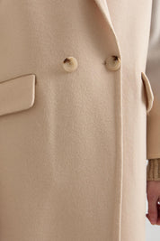 Oversize Kaşmir Kaban - Bej