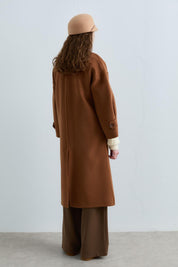 Oversize Kaşmir Kaban - Kahve