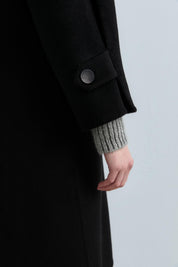 Oversize Kaşmir Kaban - Siyah