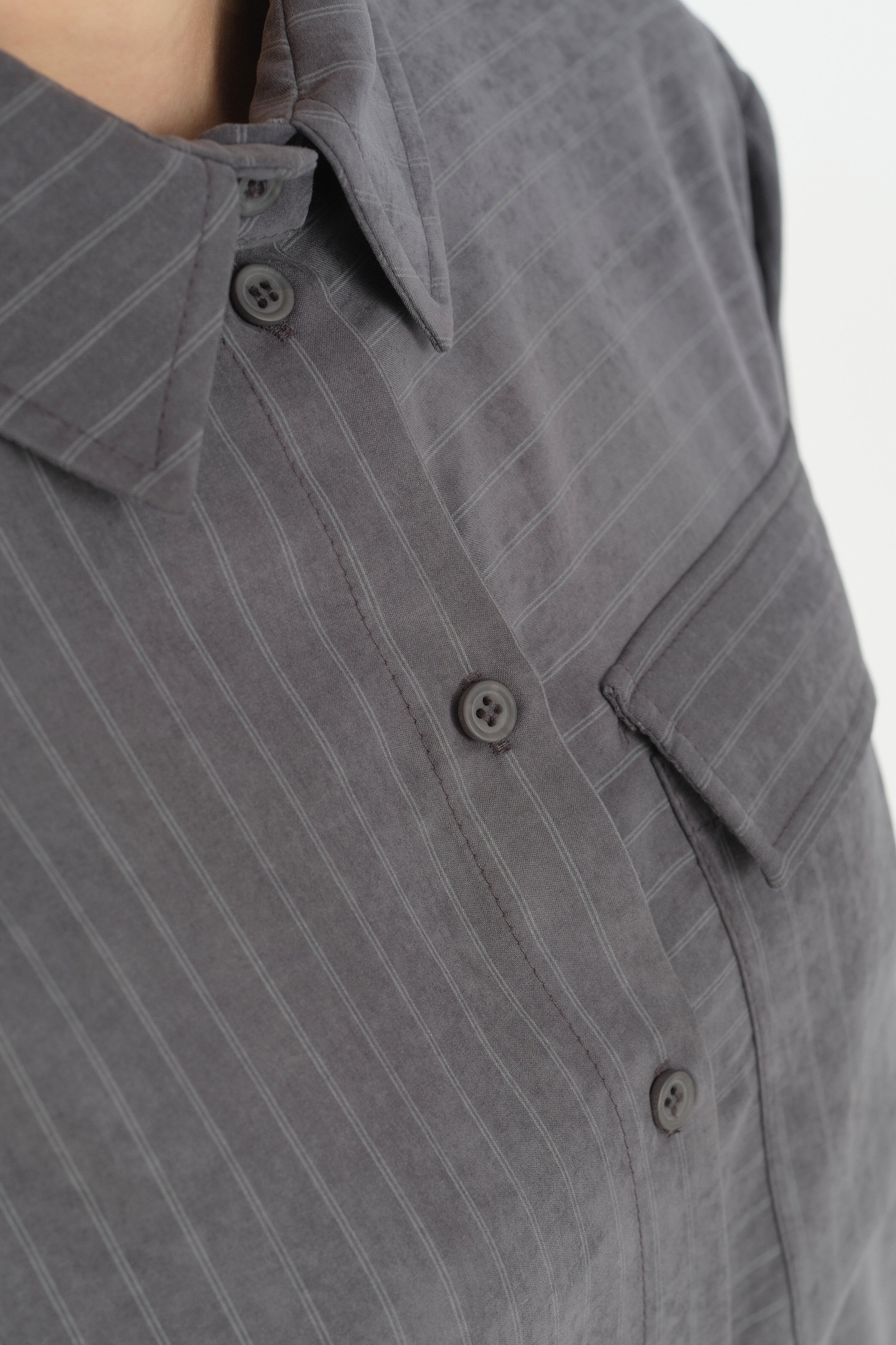 Oversize Kumaş Rahat Oversize Spor - Füme