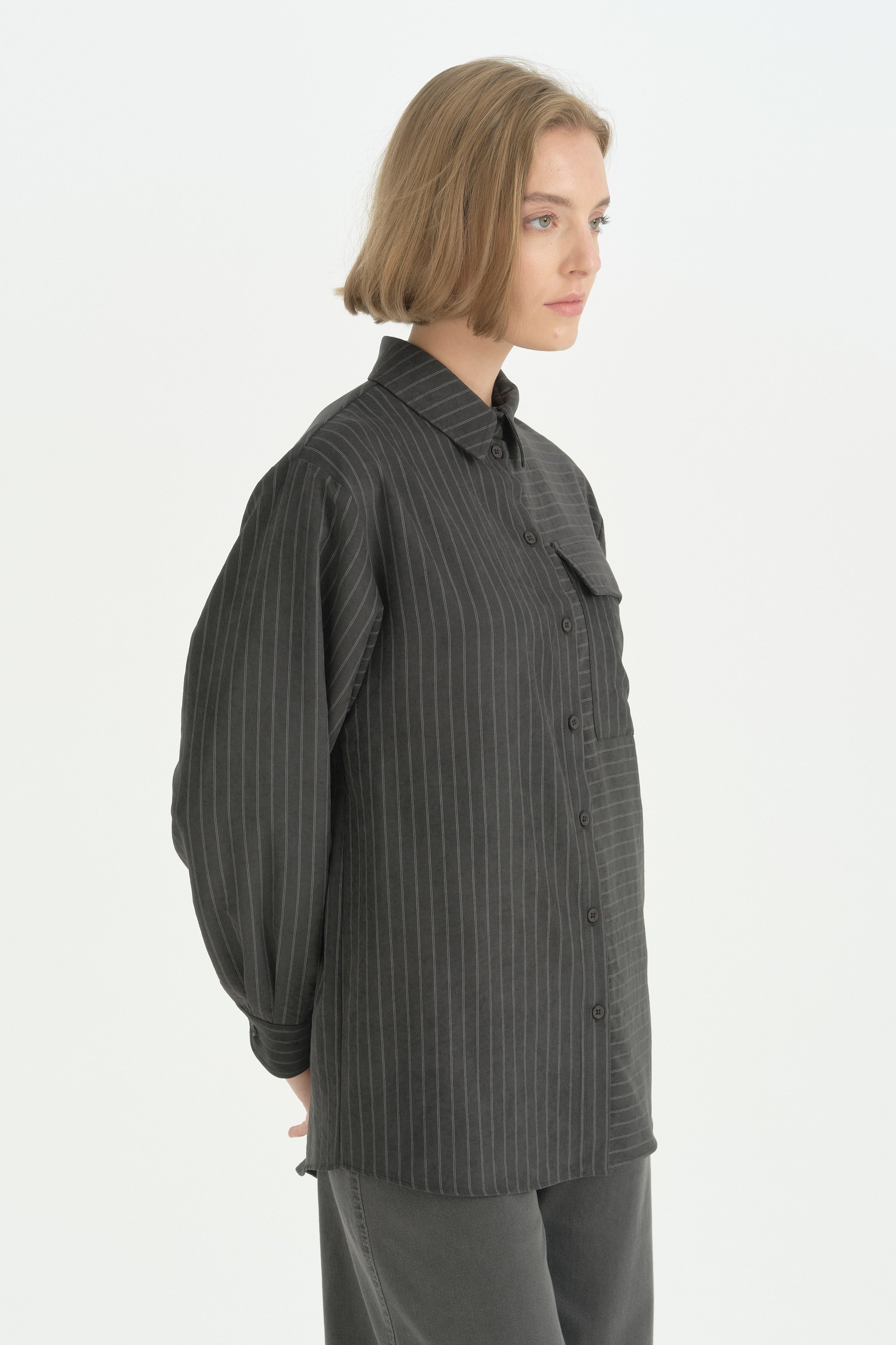 Oversize Kumaş Rahat Oversize Spor - Siyah
