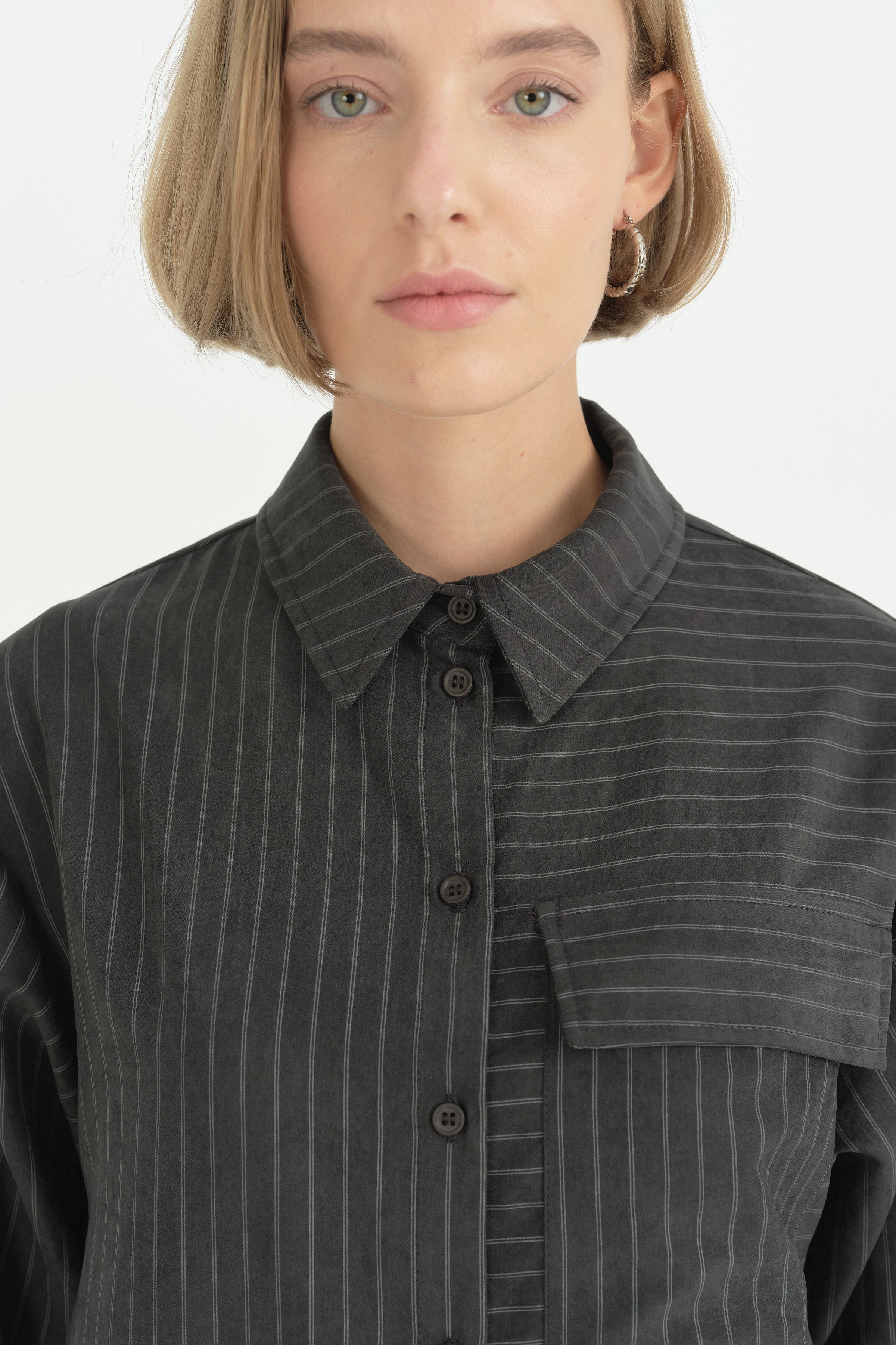 Oversize Kumaş Rahat Oversize Spor - Siyah