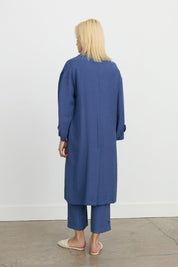 Oversize Tencel Kap - İndigo