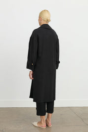 Oversize Tencel Kap - Siyah