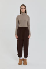 Button-Down Trousers - Brown