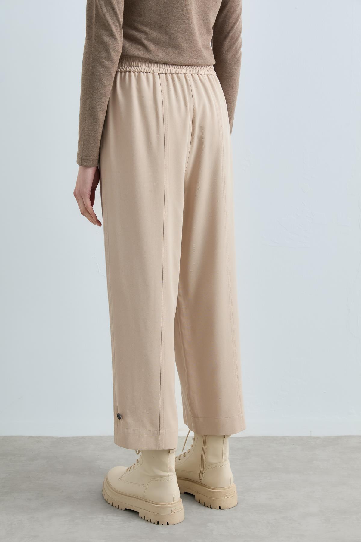 Button-Down Trousers - Stone