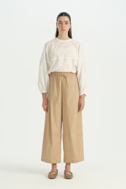Pamuk Baggy Pantolon - Camel