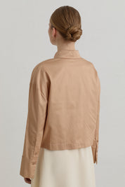 Cotton Crop Basic Shirt - Camel