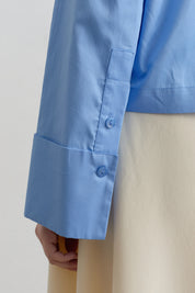 Cotton Crop Basic Shirt - Blue