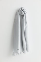 Cotton-Modal Scarf - Silver