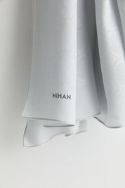 Cotton-Modal Scarf - Silver