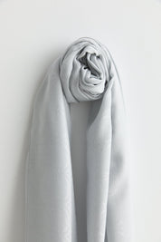 Cotton-Modal Scarf - Silver