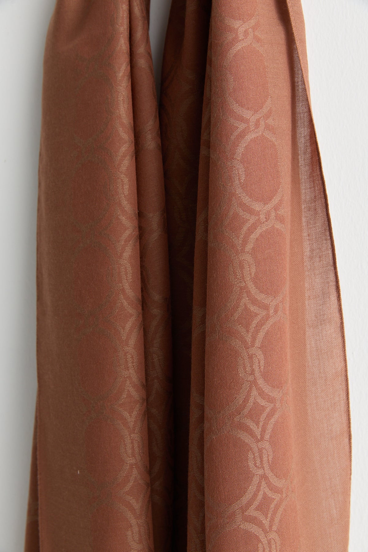 Cotton-Modal Scarf - Coffee