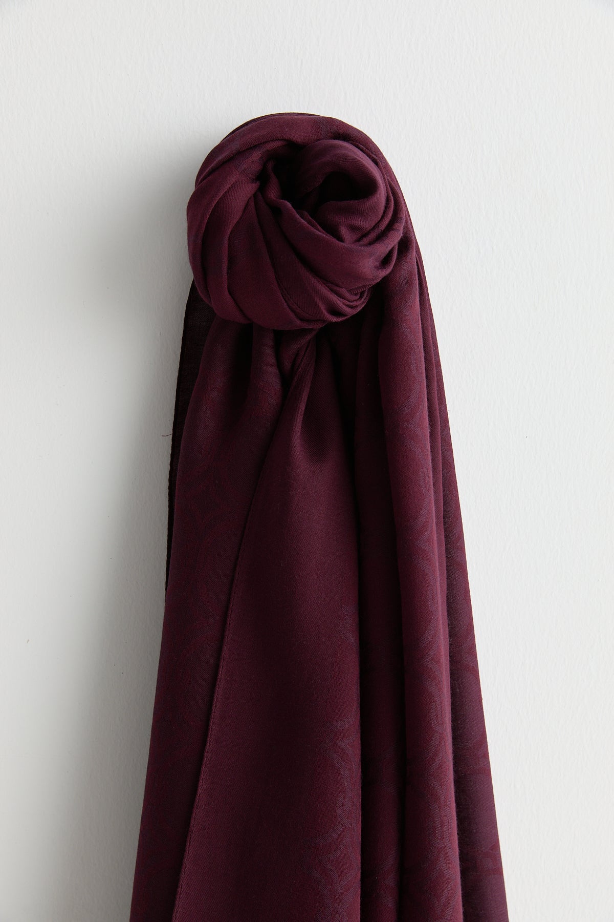 Cotton Modal Scarf - Plum
