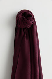 Cotton Modal Scarf - Plum