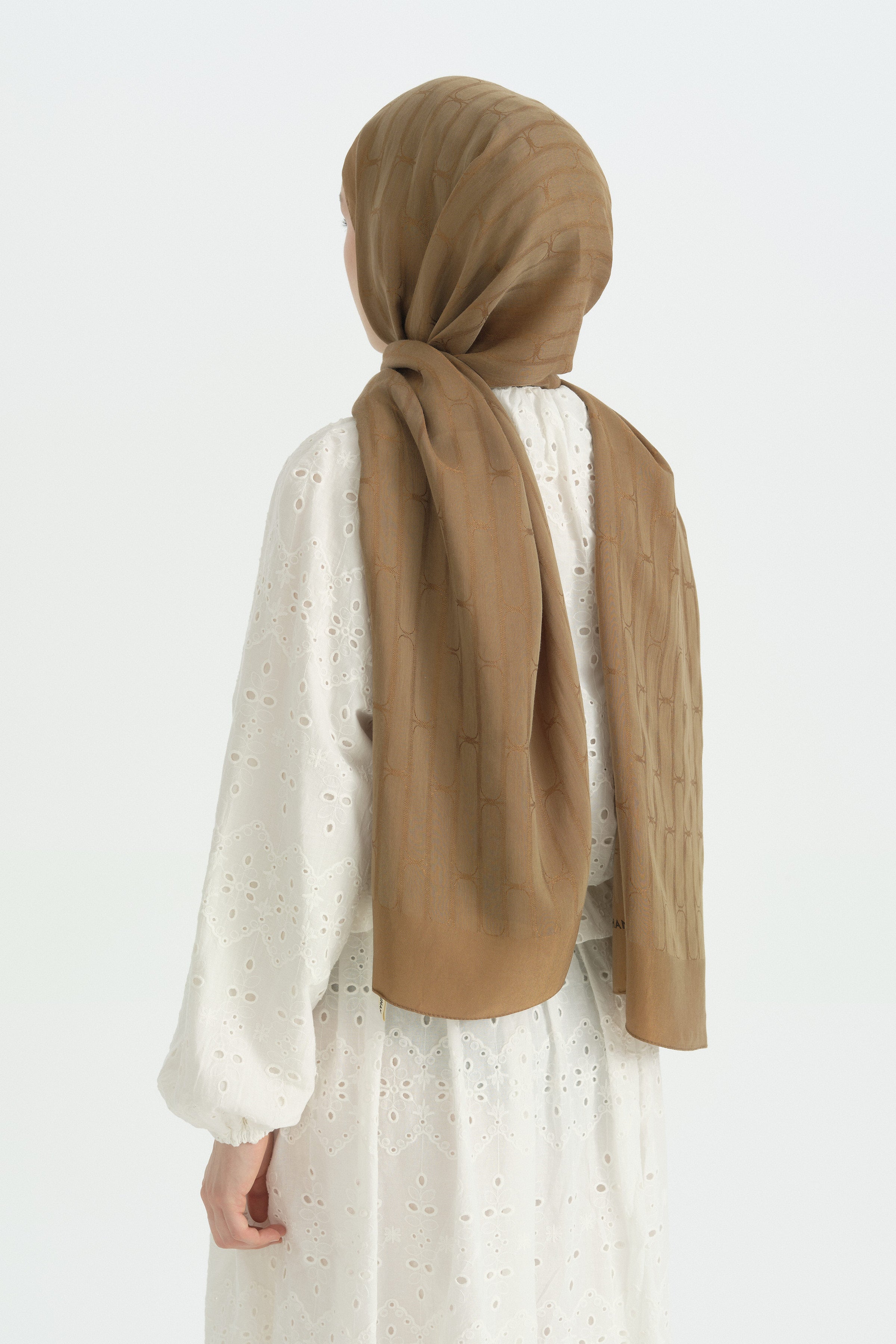 Pamuk Naia Karışım Natural Şal - Camel