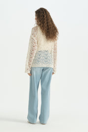 Pamuklu Oversize Tunik - Ekru