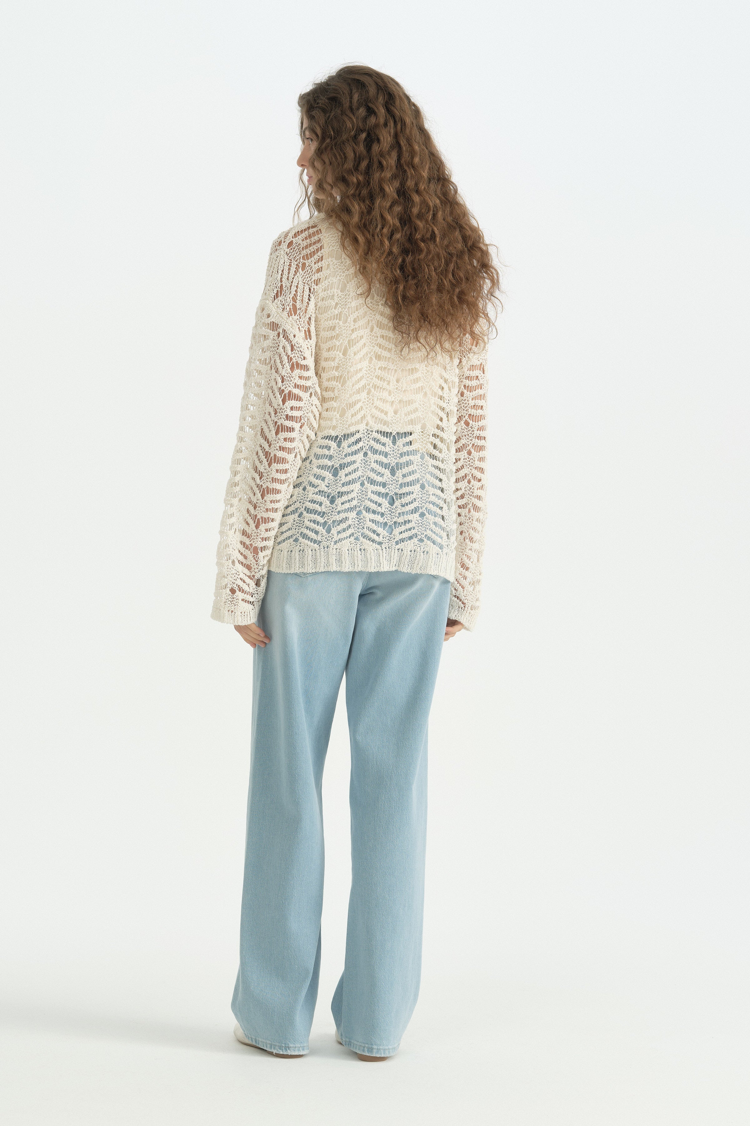 Pamuklu Oversize Tunik - Ekru