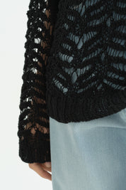 Pamuklu Oversize Tunik - Siyah