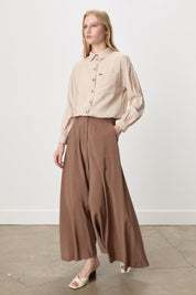 Pantolon Modal Etek - Açık Kahve