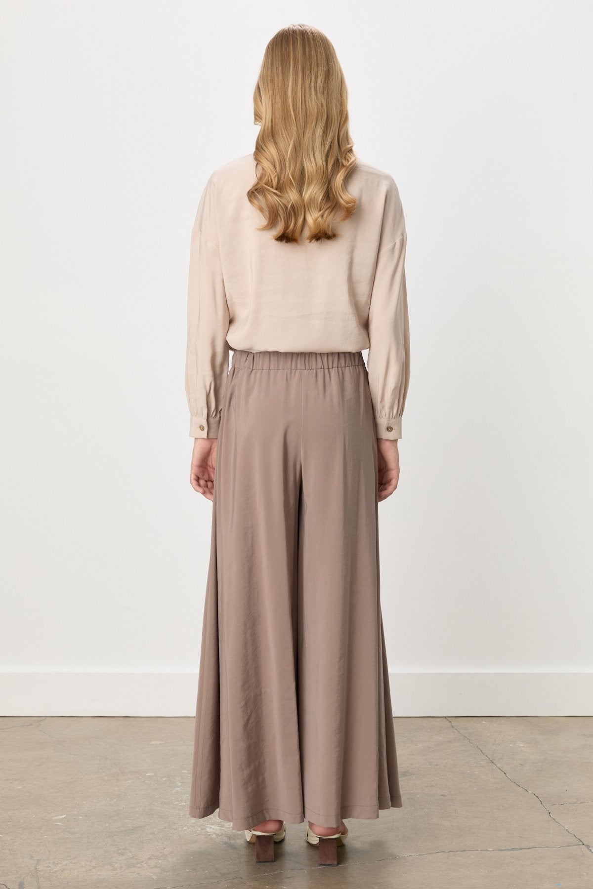 Modal Skirt Trousers - Mink