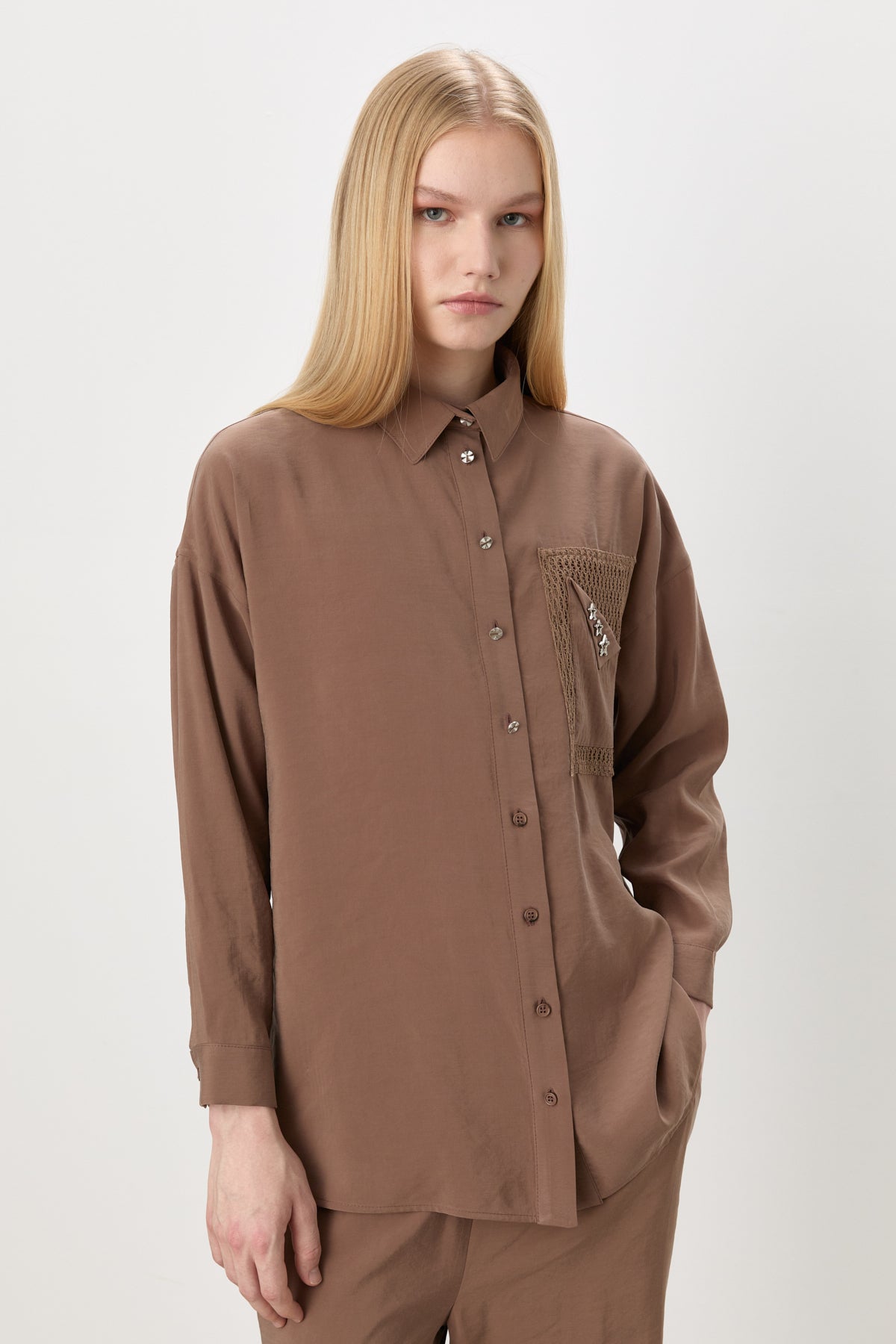 Modal Pants and Tunic Set - Light Brown