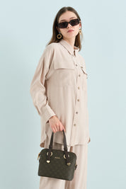 Modal Pants and Tunic Set - Beige