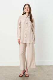 Modal Pants and Tunic Set - Beige