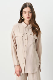 Modal Pants and Tunic Set - Beige