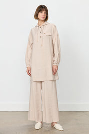 Pantolon Tunik Modal Takım - Bej