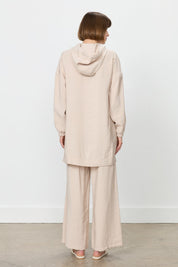 Pantolon Tunik Modal Takım - Bej