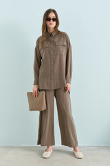 Modal Pants and Tunic Set - Khaki