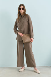 Modal Pants and Tunic Set - Khaki