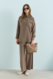 Modal Pants and Tunic Set - Khaki