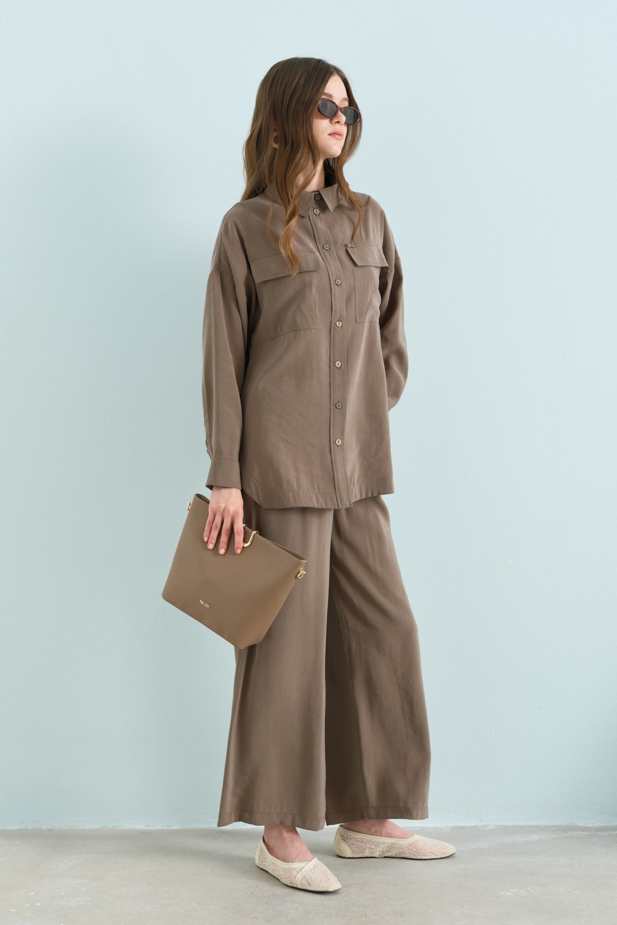 Modal Pants and Tunic Set - Khaki