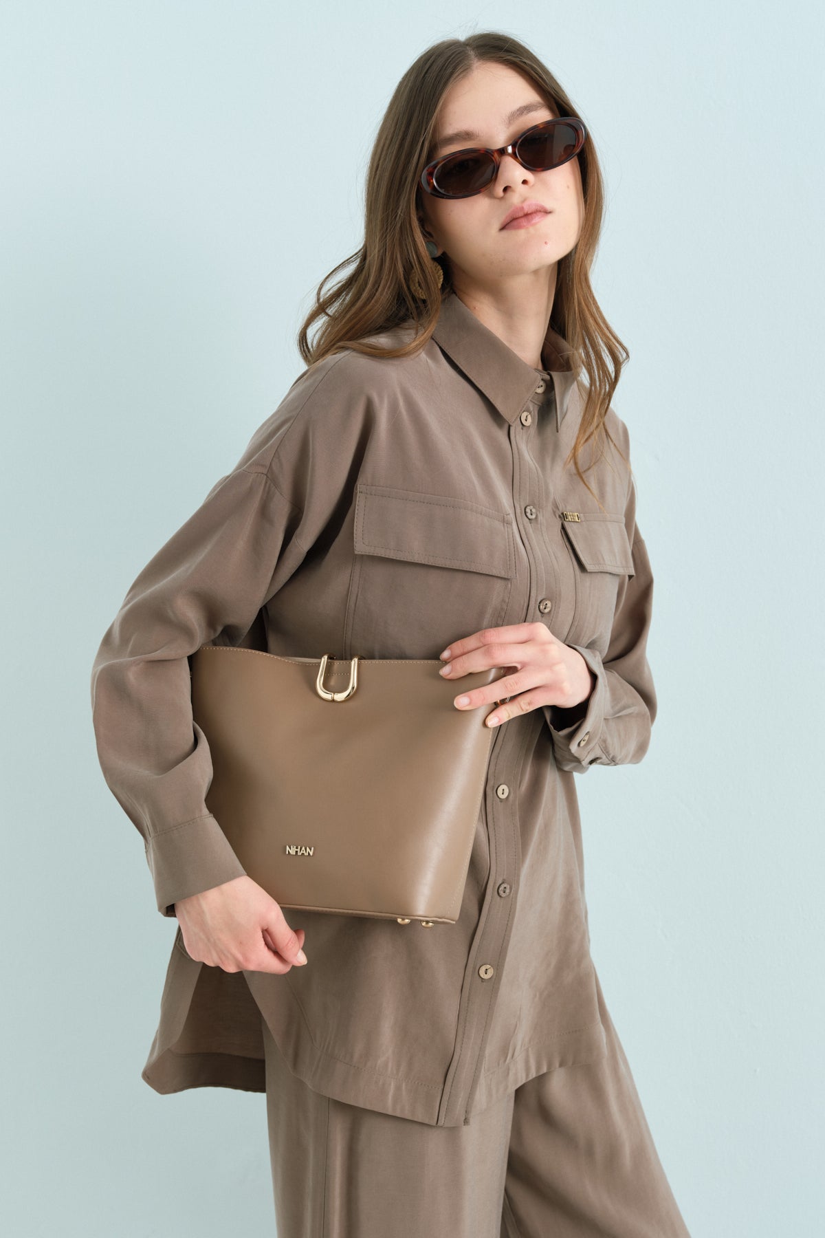 Modal Pants and Tunic Set - Khaki