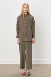 Pantolon Tunik Modal Takım - Haki