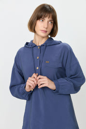 Pantolon Tunik Modal Takım - İndigo