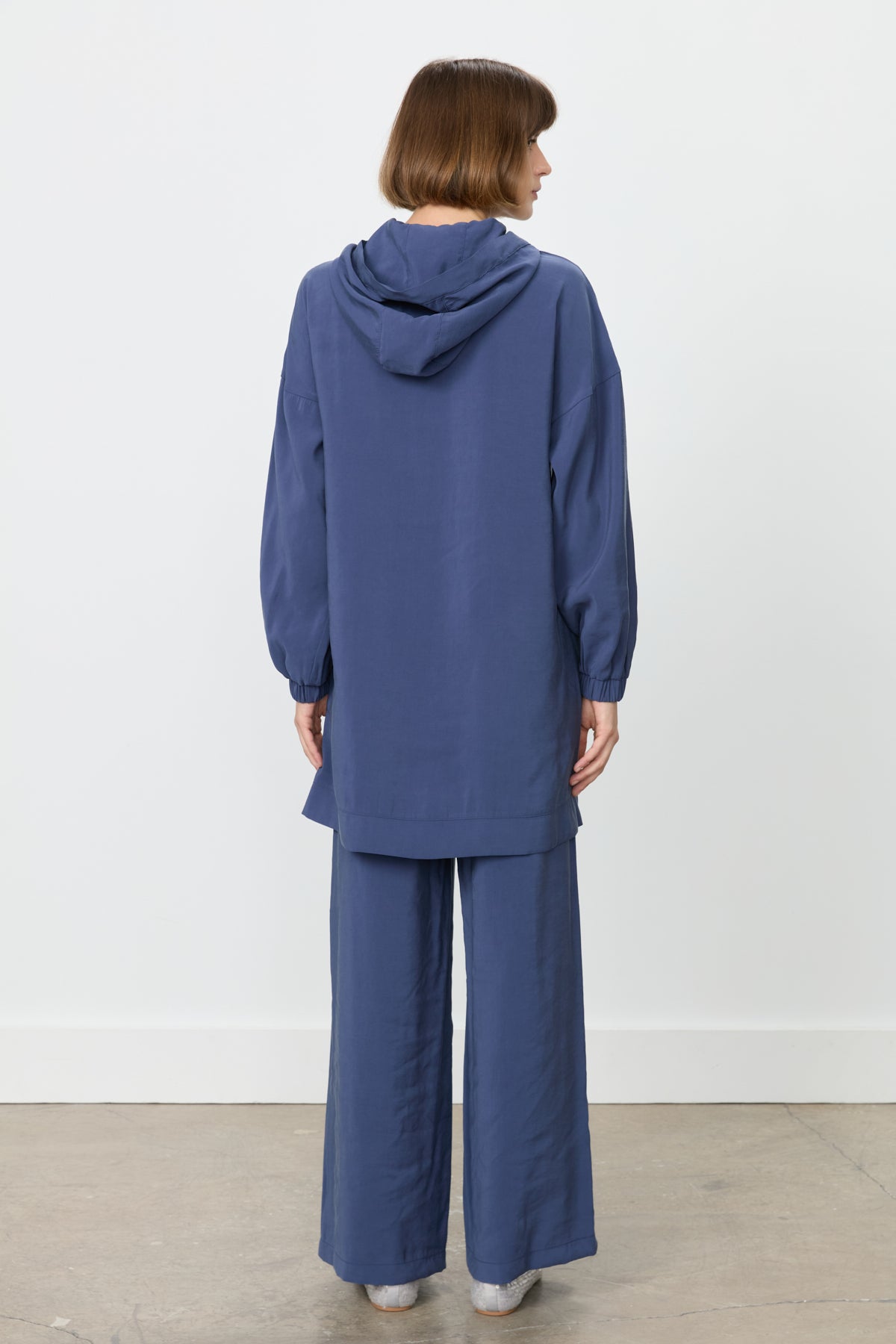 Pantolon Tunik Modal Takım - İndigo