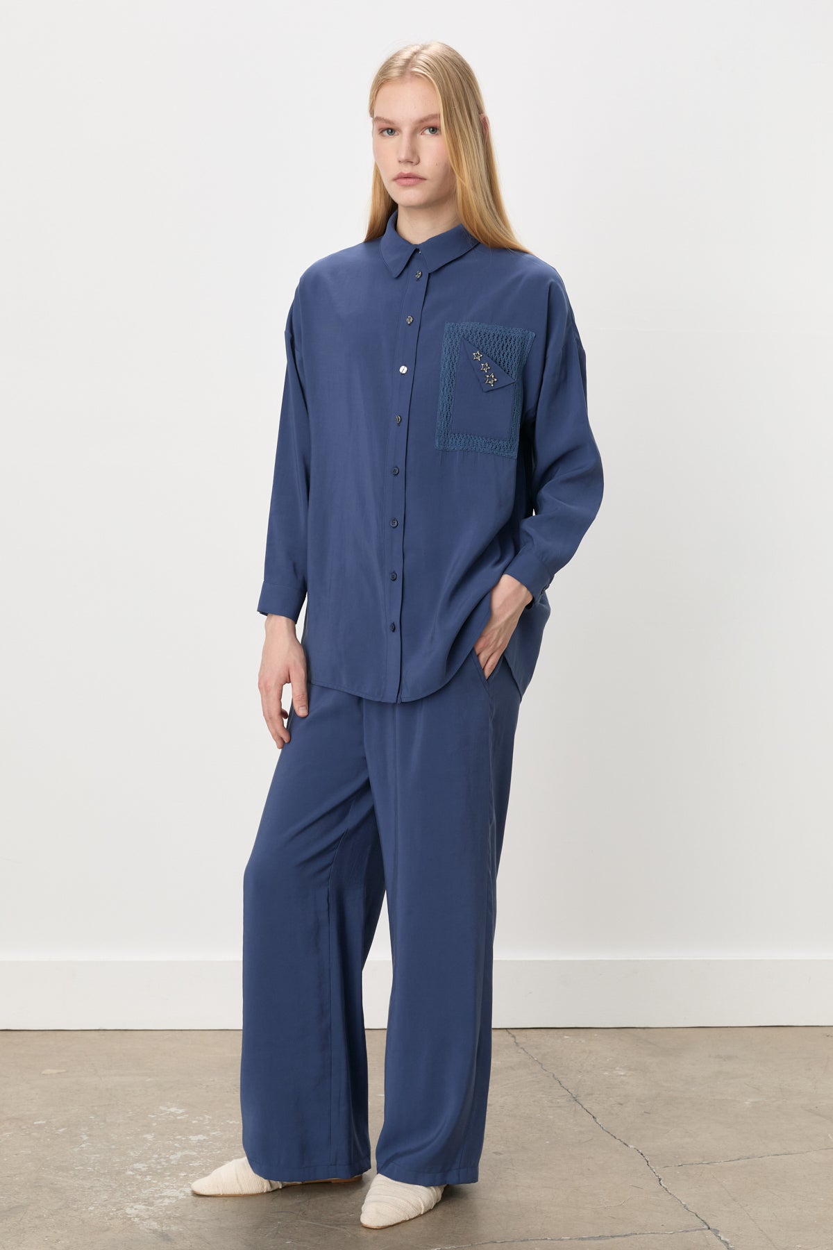 Pants Tunic Modal Set - Indigo