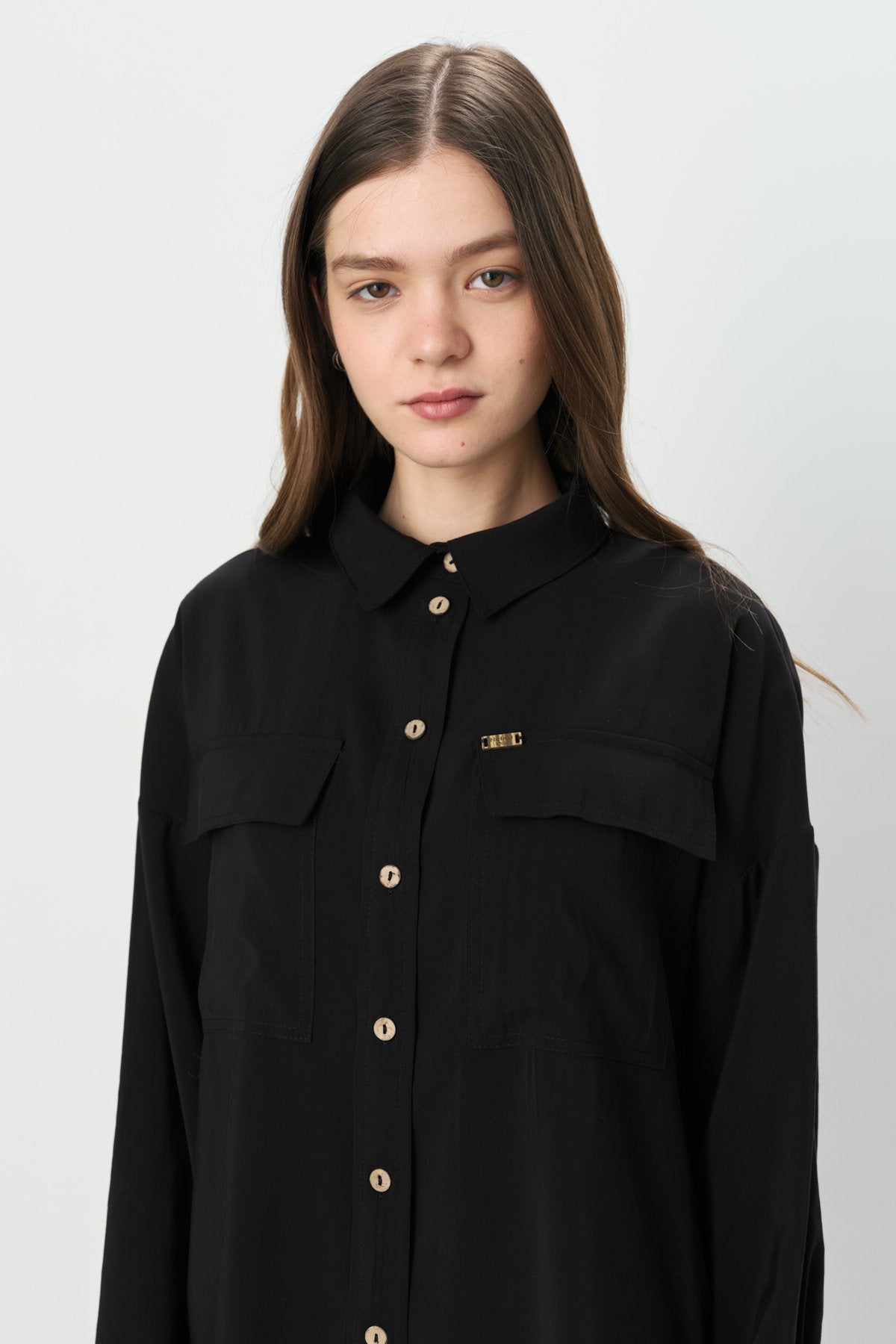 Pantolon Tunik Modal Takım - Siyah