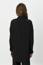 Pantolon Tunik Modal Takım - Siyah
