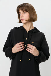 Pantolon Tunik Modal Takım - Siyah