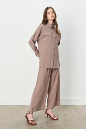 Pantolon Tunik Modal Takım - Vizon
