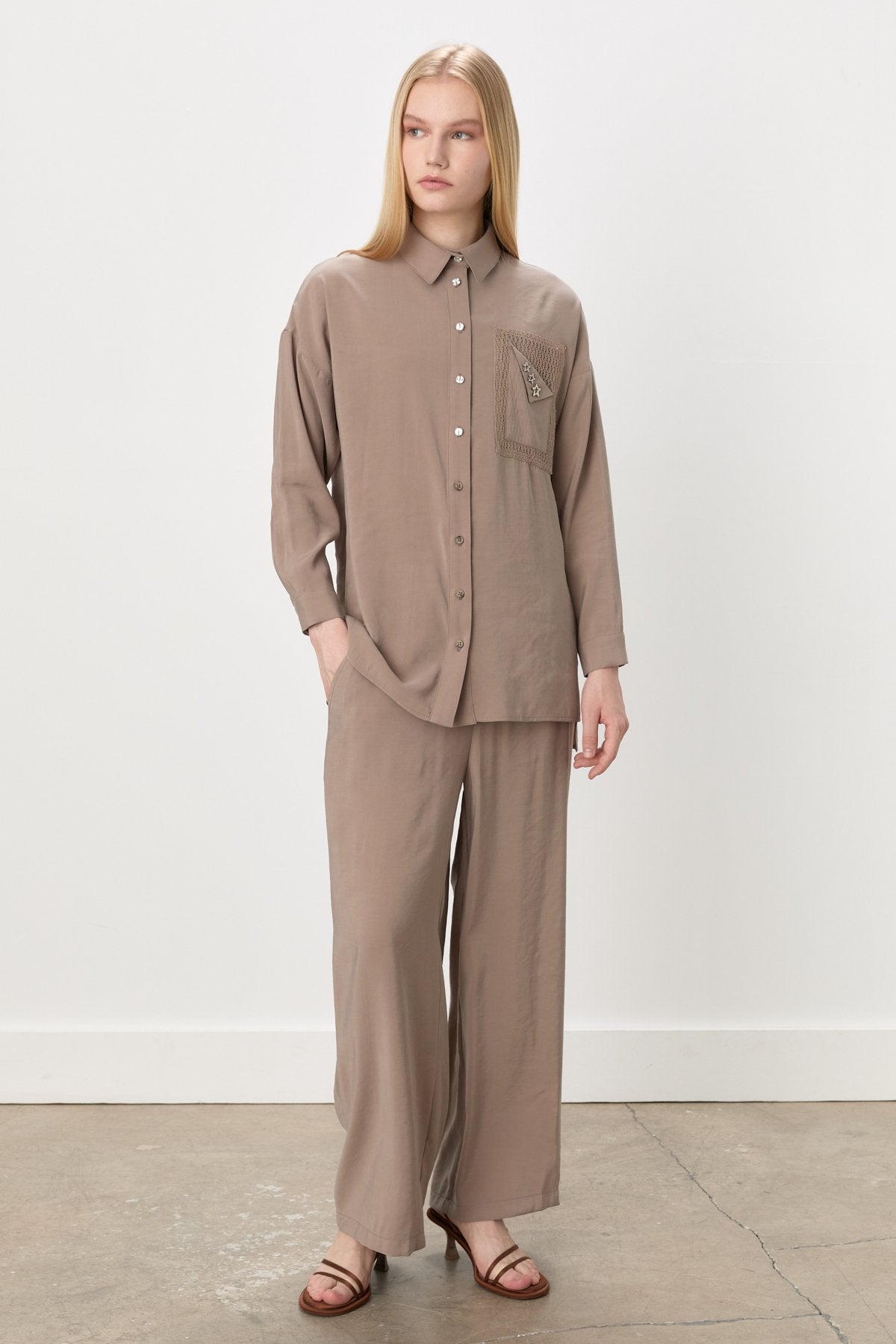 Pants and Tunic Modal Set - Mink