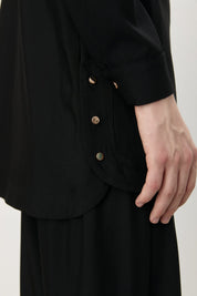 Pantolon Tunik Viskon Takım - Siyah