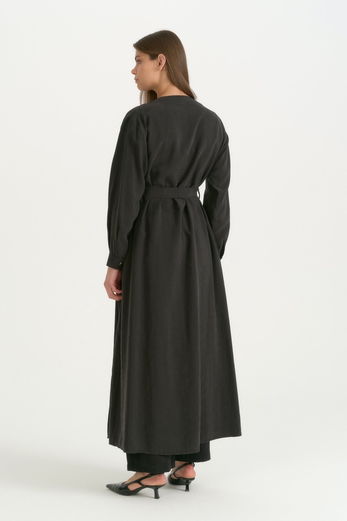 Partially Relaxed Fit Lyocell Ferace - Black
