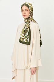 Parçalı Şerit Detaylı Pantolon Tunik Takım - Bej