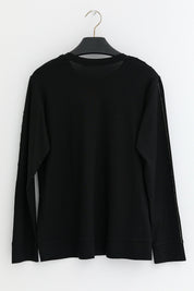 Cotton Blouse with Sparkling Stone Details - Black